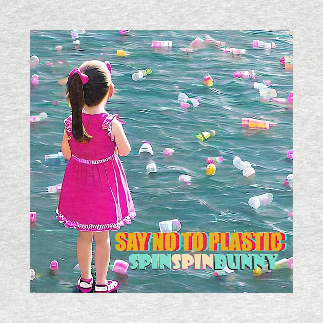 SpinSpinBunny Single 'Say No to Plastic' Artwork by SpinSpinBunny